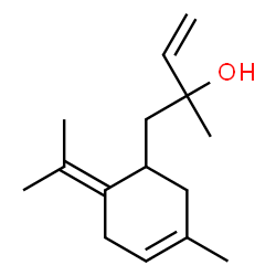 α-Ethenyl-α,3-dimethyl-6-(1-methylethylidene)-3-cyclohexene-1-ethanol Structure