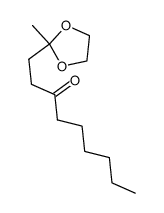 2-methyl-2-(3-oxononyl)-1,3-dioxolane结构式