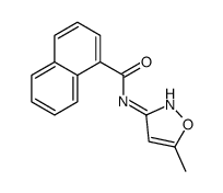 1-Naphthalenecarboxamide,N-(5-methyl-3-isoxazolyl)-(9CI) structure
