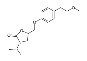 3-isopropyl-5-[4-(2-methoxy-ethyl)-phenoxymethyl]-oxazolidin-2-one Structure