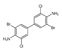 4-(4-amino-3-bromo-5-chlorophenyl)-2-bromo-6-chloroaniline Structure