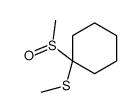 1-methylsulfanyl-1-methylsulfinylcyclohexane结构式