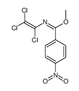 methyl 4-nitro-N-(1,2,2-trichloroethenyl)benzenecarboximidate结构式