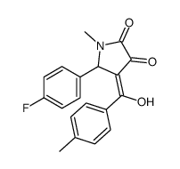 (4Z)-5-(4-fluorophenyl)-4-[hydroxy-(4-methylphenyl)methylidene]-1-methylpyrrolidine-2,3-dione Structure
