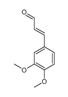 3-(3,4-dimethoxyphenyl)prop-2-enal结构式