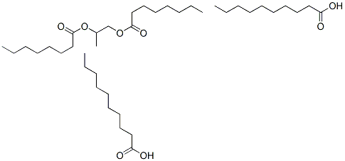 丙二醇二辛酸酯/二癸酸酯结构式
