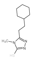 5-(2-环己基乙基)-4-甲基-4H-1,2,4-噻唑-3-硫醇结构式
