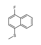 1-fluoro-4-methylsulfanylnaphthalene结构式