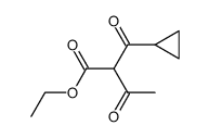 2-cyclopropanecarbonyl-3-oxo-butyric acid ethyl ester结构式
