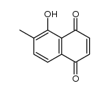 5-hydroxy-6-methyl-1,4-naphthoquinone结构式
