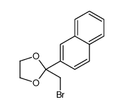 2-(bromomethyl)-2-naphthalen-2-yl-1,3-dioxolane结构式