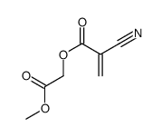 (2-methoxy-2-oxoethyl) 2-cyanoprop-2-enoate Structure