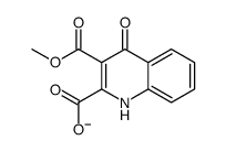 3-methoxycarbonyl-4-oxo-1H-quinoline-2-carboxylate Structure