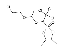 O,O-Diethyl-<1-(2-chlorethoxy)-ethoxy-2,2,2-trichlorethyl>-phosphonat结构式