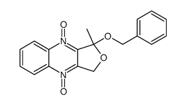 1-benzyloxy-1-methyl-1,3-dihydro-furo[3,4-b]quinoxaline 4,9-dioxide Structure