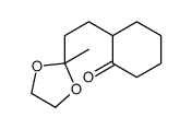 2-[2-(2-methyl-1,3-dioxolan-2-yl)ethyl]cyclohexan-1-one结构式