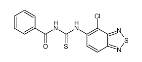 N-benzoyl-N'-(4-chloro-2,1,3-benzothiadiazol-5-yl)thiourea Structure