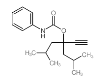 (4-ethynyl-2,6-dimethyl-heptan-4-yl) N-phenylcarbamate结构式