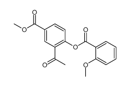 methyl 3-acetyl-4-(2-methoxybenzoyl)oxybenzoate Structure