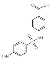 Benzoic acid,4-[[(4-aminophenyl)sulfonyl]amino]- Structure
