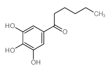 1-Hexanone,1-(3,4,5-trihydroxyphenyl)-结构式