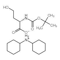 N-tert-Butoxycarbonyl-L-homoserine Dicyclohexylammonium Salt结构式