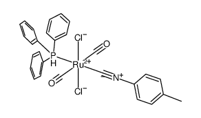 [Ru(CNC6H4Me-p)(CO)2Cl2(PPh3)] Structure