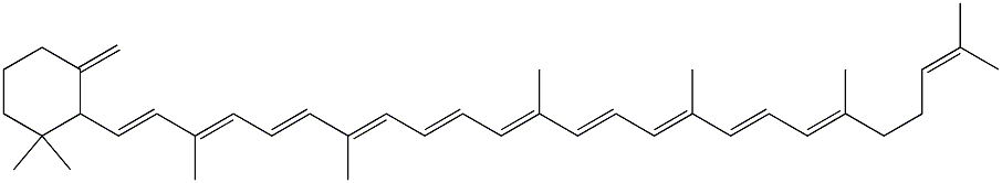 5,18-Didehydro-5,6-dihydro-β,φ-carotene结构式