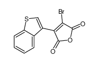 3-(1-benzothiophen-3-yl)-4-bromofuran-2,5-dione结构式