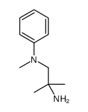 N-(2-氨基-2-甲基丙基)-N-甲基苯胺结构式