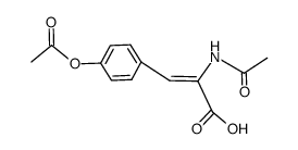(Z)-α-Acetamido-p-acetyloxycinnamic Acid结构式