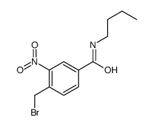 4-(bromomethyl)-N-butyl-3-nitrobenzamide结构式