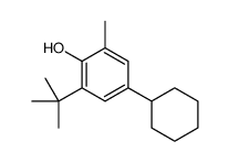 2-tert-butyl-4-cyclohexyl-6-methylphenol Structure
