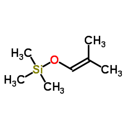 Silane, trimethyl((2-methyl-1-propenyl)oxy)- structure