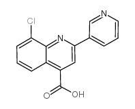 8-chloro-2-pyridin-3-ylquinoline-4-carboxylic acid Structure