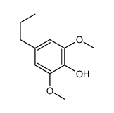 4-丙基-2,6-二甲氧基苯酚结构式