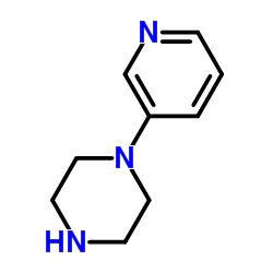 1-(3-吡啶基)哌嗪结构式