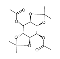 (D)-2,5-di-O-acetyl-1,6:3,4-di-O-isopropylidene-allo-inositol Structure