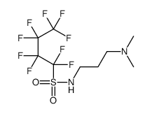 N-[3-(二甲基氨基)丙基]-1,1,2,2,3,3,4,4,4-九氟代-1-丁烷磺酰胺结构式