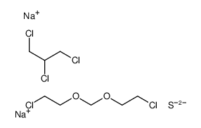 disodium, 1-chloro-2-(2-chloroethoxymethoxy)ethane, 1,2,3-trichlo ropropane, sulfide Structure