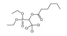 (2,2,2-trichloro-1-diethoxyphosphorylethyl) hexanoate Structure