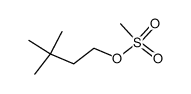 3,3-dimethylbutyl methanesulphonate Structure