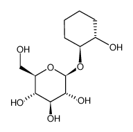 (1S,2S)-trans-1,2-cyclohexanediol-1-O-β-D-glucopyranoside结构式