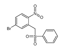 2-(benzenesulfonylmethyl)-4-bromo-1-nitrobenzene Structure