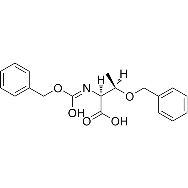 N-CBZ-O-苄基苏氨酸结构式
