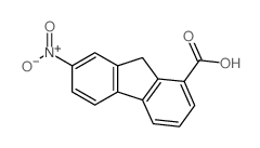 9H-Fluorene-1-carboxylicacid, 7-nitro-结构式