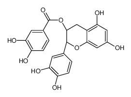 [(2R,3S)-2-(3,4-dihydroxyphenyl)-5,7-dihydroxy-3,4-dihydro-2H-chromen-3-yl] 3,4-dihydroxybenzoate结构式