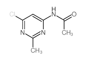 N-(6-氯-2-甲基嘧啶-4-基)乙酰胺结构式