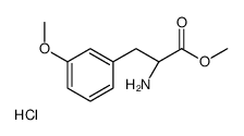 3-甲氧基-L-苯丙氨酸甲酯盐酸盐结构式