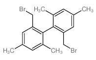 1,1'-Biphenyl,2,2'-bis(bromomethyl)-4,4',6,6'-tetramethyl- Structure